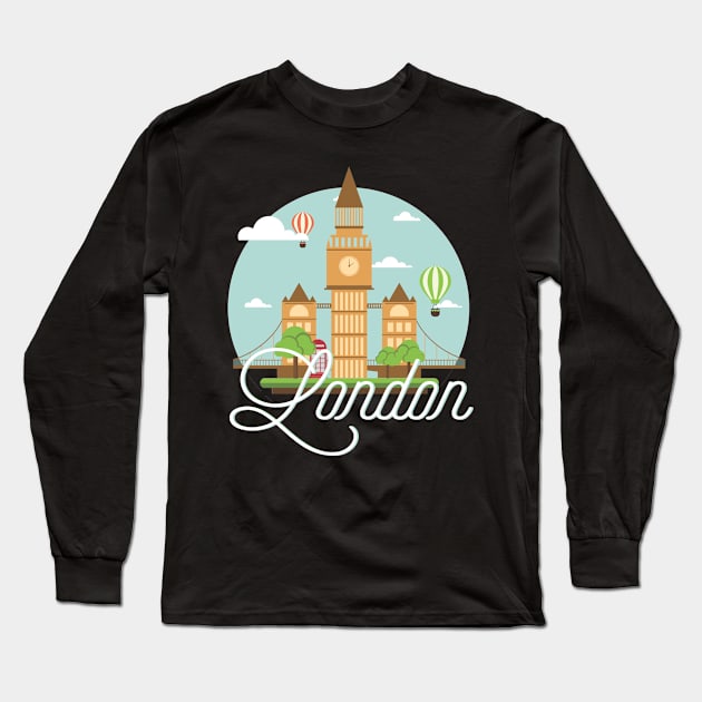 London Long Sleeve T-Shirt by ballhard